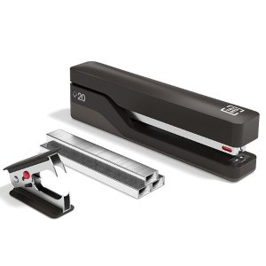 TRU RED™ Desktop Stapler Kit, 20-Sheet Capacity, Black (TR58081)