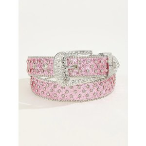 SHEIN 1pc Women Rhinestone Decor Belt Street | SHEIN USA