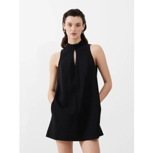 French Connection Echo Sleeveless Keyhole Dress