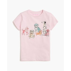 J.Crew Girls' dogs graphic tee