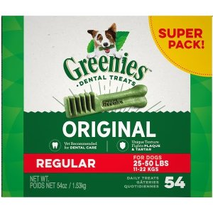 Greenies Regular Original Chicken Flavor Dental Dog Treats