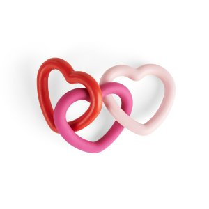 YOULY Valentine's Day Rubber Hearts Toy for Dogs, Large