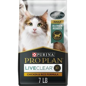Purina Pro Plan LiveClear Probiotic Chicken & Rice Formula Dry Cat Food
