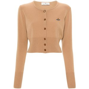 Vivienne Westwood Orb-embroidered cropped cardigan