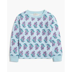 J.Crew Girls' printed sweatshirt