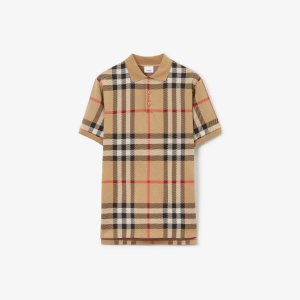 Burberry Check Cotton Polo Shirt