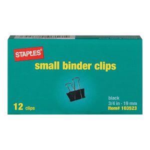 Staples Binder Clips 12/Pack
