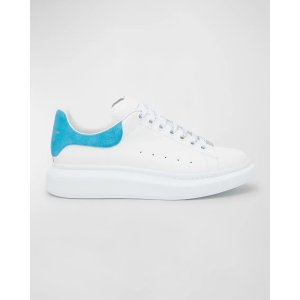 Alexander McQueen Men's Oversized Suede And Leather Low-Top Sneakers