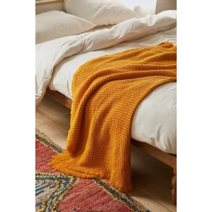 Remnants Recycled Waffle Throw Blanket