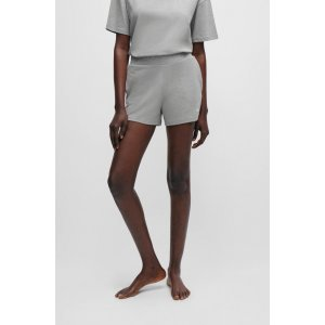 HUGO Relaxed-fit shorts with silicone-print logo