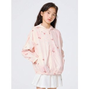 Balabala Balabala Kids' Sun Protection Clothing Girls' Jacket Children's Summer Sports Landscape Print Sweet Top | SHEIN USA