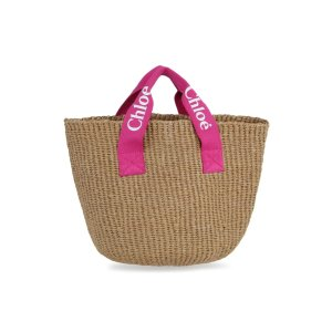 Chloe x Mifuko interwoven tote bag