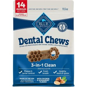 Blue Buffalo Dental Bones Medium Dental Chew Dog Treats