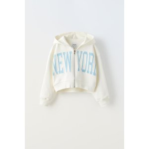 Zara “NEW YORK” HOODED SWEATSHIRT