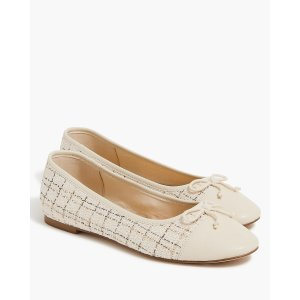 J.Crew Tweed ballet flats