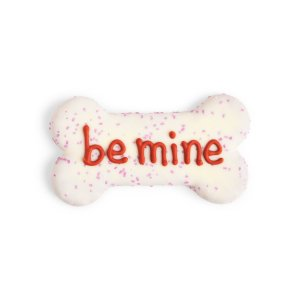 YOULY Valentine's Day Be Mine Bone Cookie Dog Treats, 3.25 oz.
