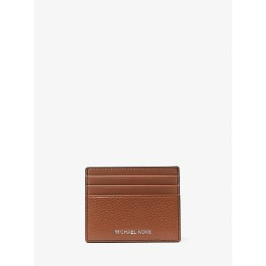 Michael Kors Cooper Pebbled Leather Tall Card Case