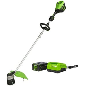 Greenworks - 80V 16" Cutting Diameter Brushless Straight Shaft Grass Trimmer