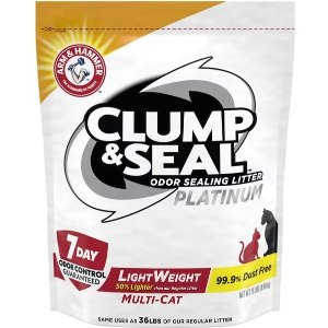 Arm & Hammer Clump & Seal Lightweight Scented Clumping Cat Litter, 18-lb bag