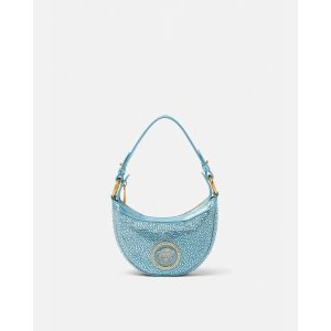 Versace Crystal Repeat Mini Hobo Bag