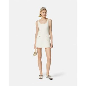 Versace Wool-Blend Shift Mini Dress