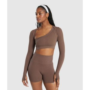 Gymshark Ribbed Cotton Seamless Shrug