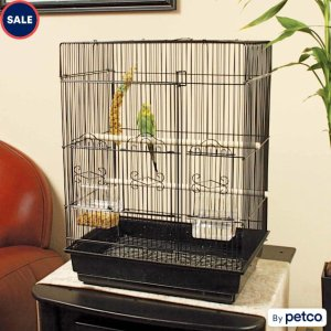 You & Me You & Me Square Top Parakeet Cage, 16.5" L X 11.8" W X 22" H