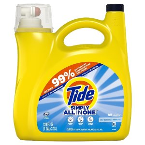 Tide Tide Simply Clean & Fresh Liquid Laundry Detergent, Refreshing Breeze, 89 loads, 128 fl oz. (89131)