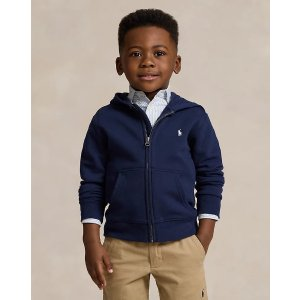 Ralph Lauren Logo Spa Terry Full-Zip Hoodie