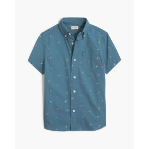 J.Crew Boys' flag print shirt