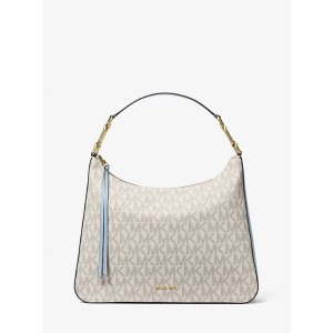 Michael Kors Laney Large Signature Logo Hobo Shoulder Bag