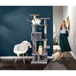 EveryYay Lookout Loft 8-Level Cat Tree for Large Cats, 74.5 " H