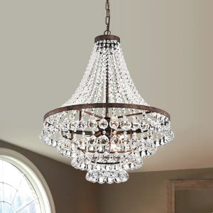 Breanna 7 - Light Unique / Statement Tiered Chandelier