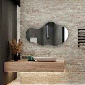 Asymmetrical Mirror, Decorative Frameless Irregular Mirror