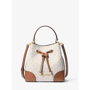 Michael Kors Mercer Small Logo Bucket Bag
