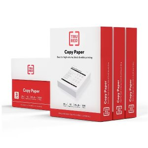 TRU RED™ 8.5" x 11" Copy Paper, 500 Sheets/Ream, 3 Reams