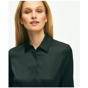 Brooks Brothers Stretch Silk Blouse