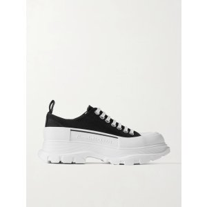 Alexander McQueen Tread Slick canvas exaggerated-sole sneakers