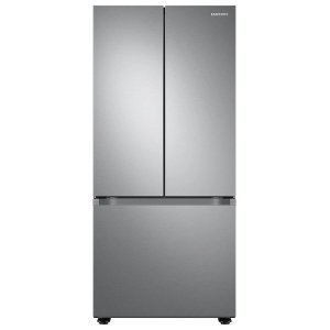 Samsung 22 cu. ft. Smart 3-Door French Door Refrigerator in Stainless Steel