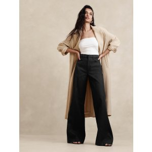 Banana Republic Italian Linen-Cotton Wide Leg Jean