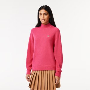 Lacoste Women's High-Neck Wool Sweater