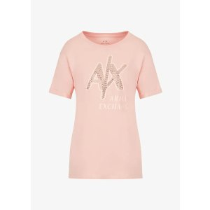 Armani Exchange Regular fit jersey cotton rsequin logo t-shirt