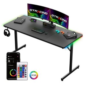 GTRACING 55" Large RGB Gaming Desk
