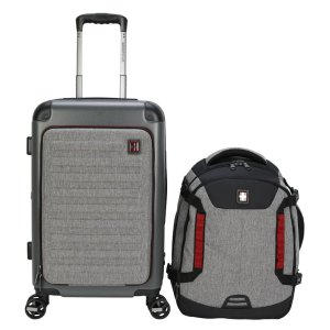 Swiss Tech Hybrid 21"Unisex Luggage with Travel Backpack