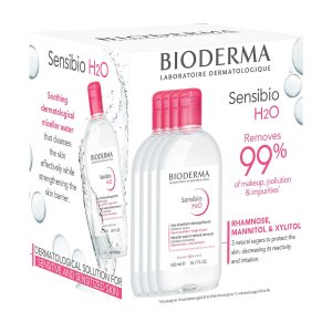 Bioderma Sensibio H2O Micellar Water 16.9 fl oz, 4-pack