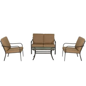 MAINSTAYS Stanton 4-Piece Outdoor Patio Conversation Set