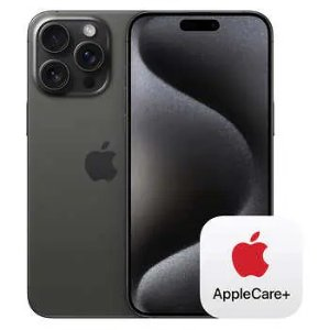 Apple iPhone 15 Pro Max with AppleCare+ (Unlocked, 512GB, Black Titanium)