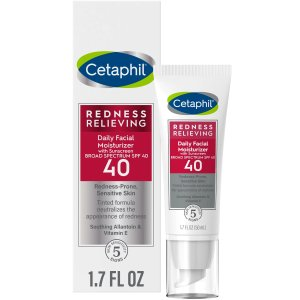 Cetaphil Redness Relieving Daily Facial Moisturizer SPF 40, 1.7 fl oz, Neutral Tint