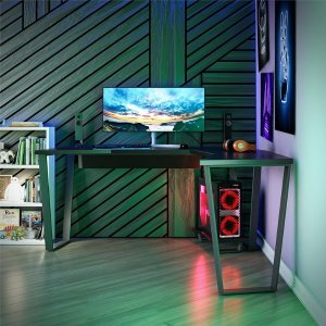 NTense Maxed Gaming L Desk with CPU Stand