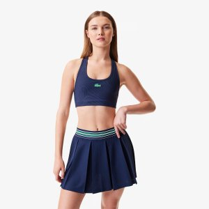 Lacoste Women's Lacoste x Bandier Ribbed Sports Bra